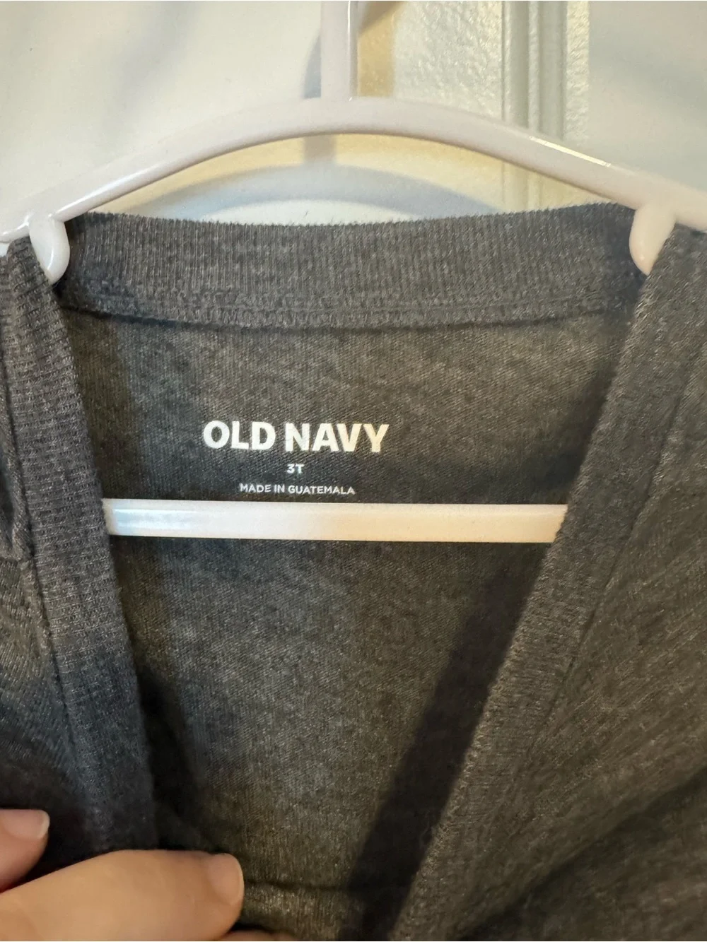 Old Navy Future Hero Fire Truck Graphic Tee - Gray & Red